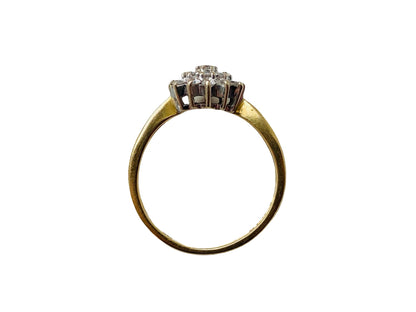 18ct Gold Diamond Cluster Ring