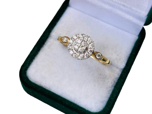 9ct Gold Diamond Ring