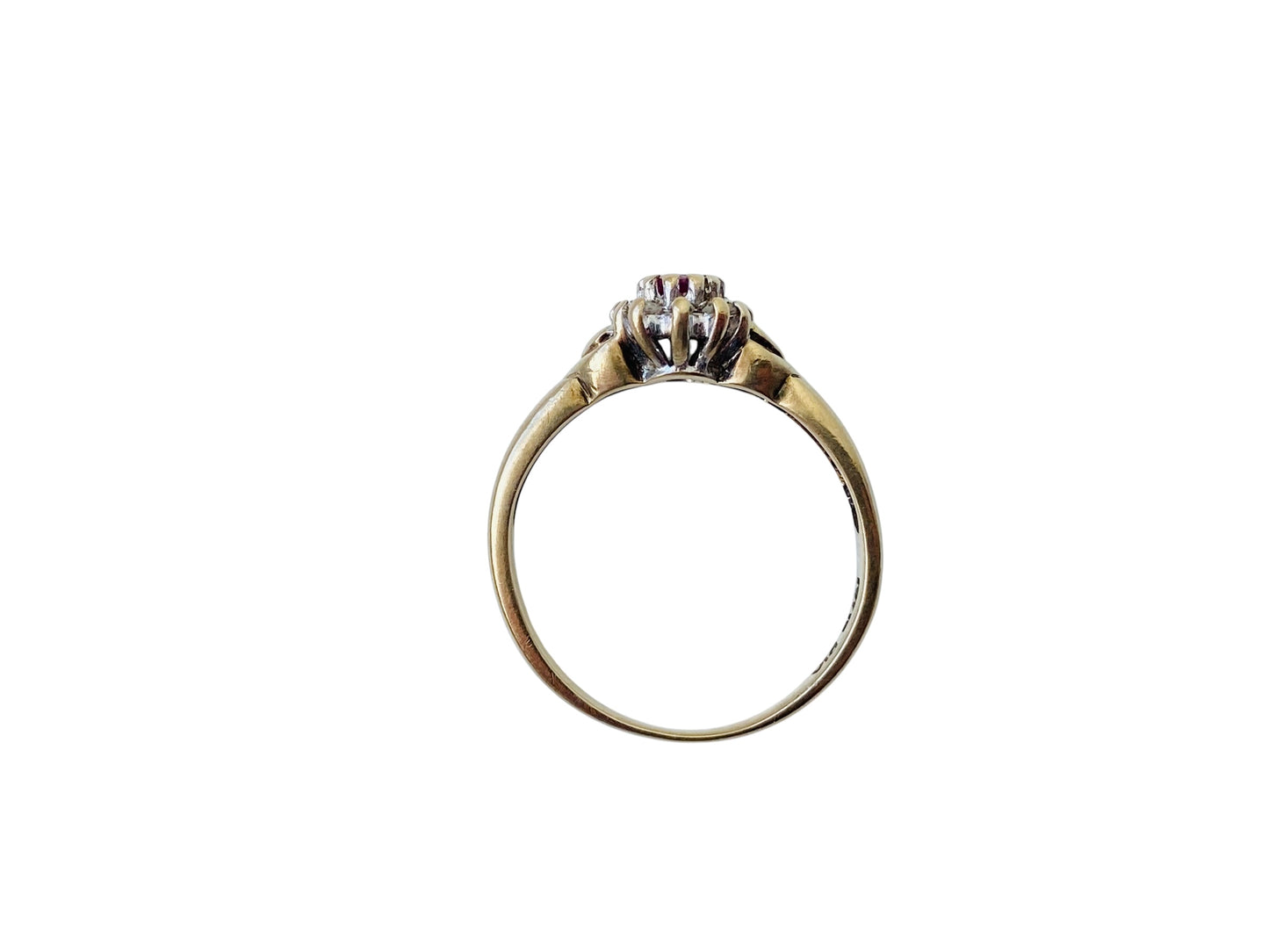 9ct Gold Ruby & Diamond Ring