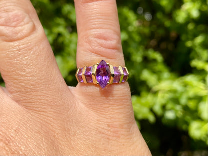 9ct Gold Amethyst Ring
