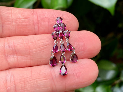 9ct Gold Rhodolite Garnet Pendant