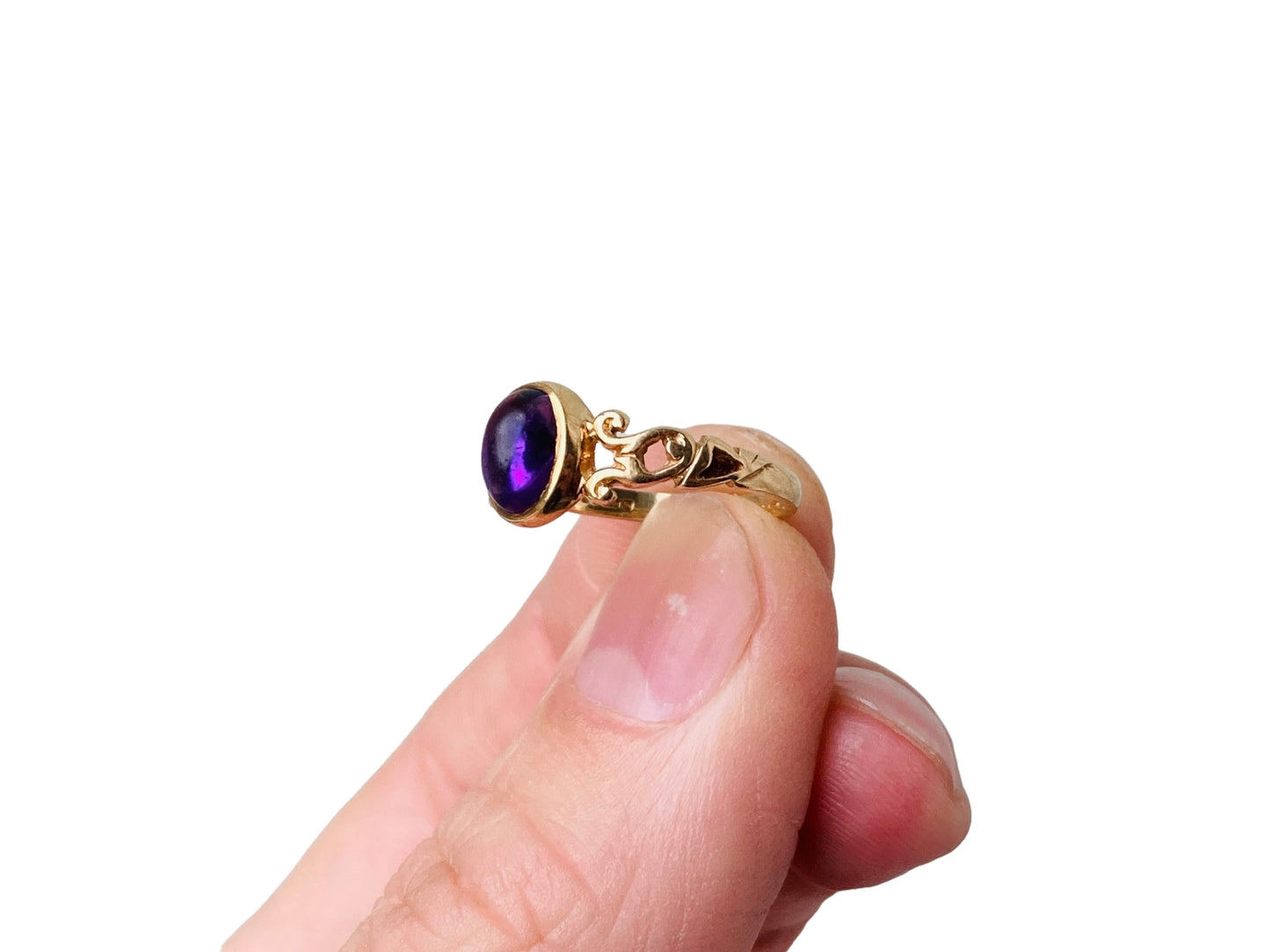 Vintage 9ct Gold Amethyst Ring