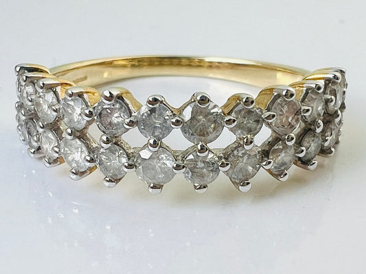 9ct Gold Diamond Ring