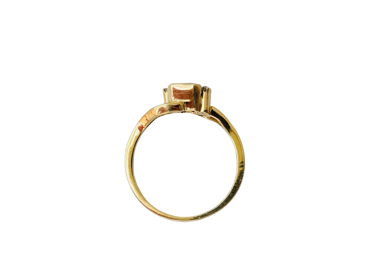 Vintage 18ct Gold Emerald & Diamond Ring