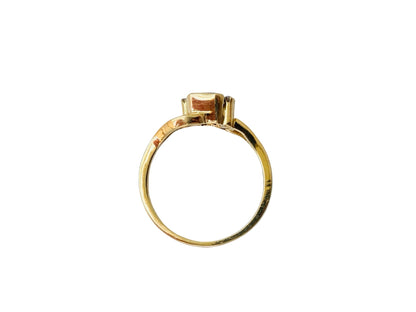 Vintage 18ct Gold Emerald & Diamond Ring