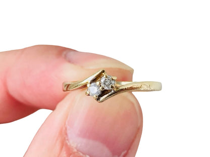 9ct Gold Toi Et Moi Two-Stone Diamond Ring