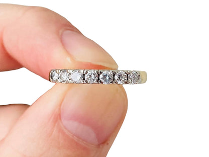 Vintage 18ct Gold Seven-Stone Diamond Ring