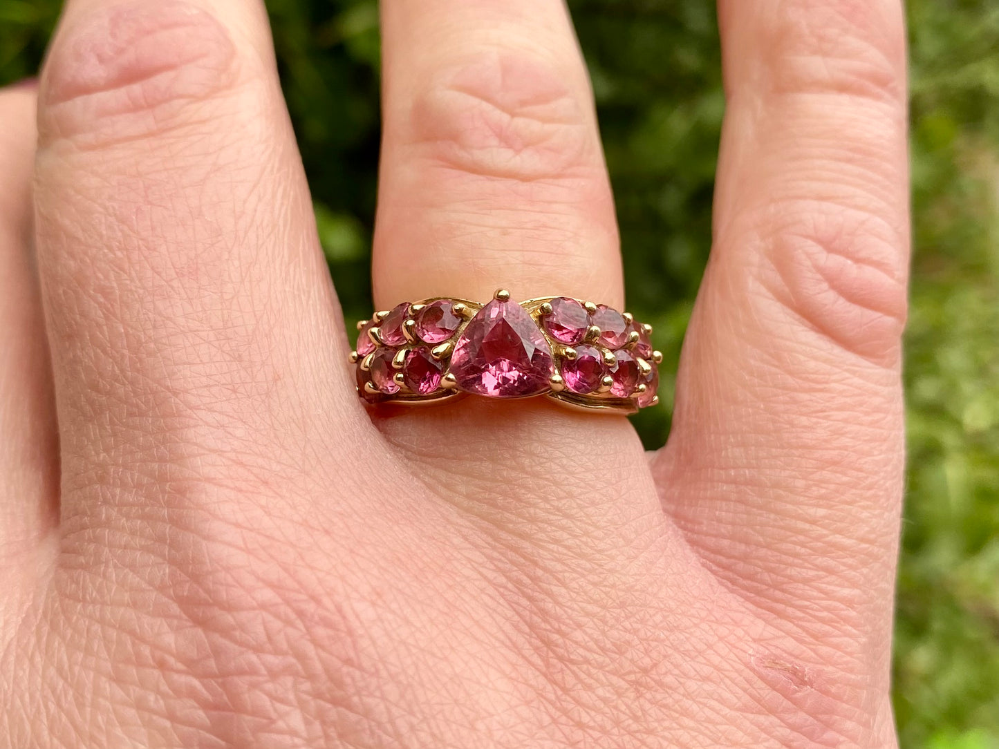 9ct Gold Pink Tourmaline Ring