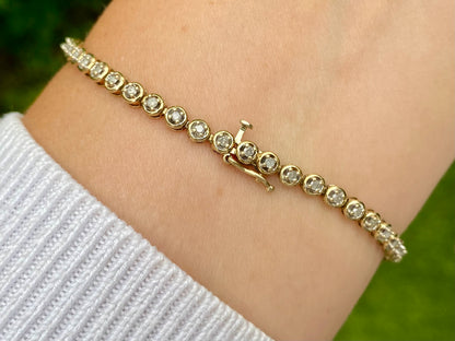 9ct Gold Diamond Bracelet