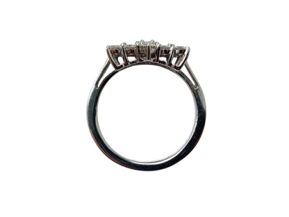 Platinum 1.00ct Diamond Boat Ring