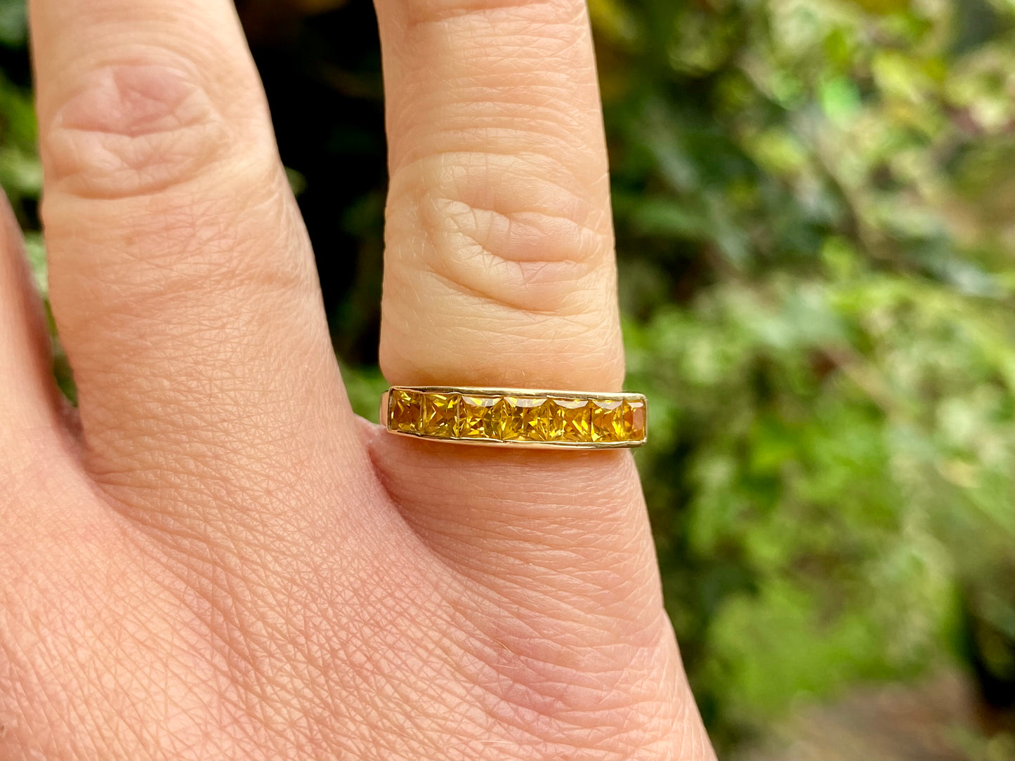 9ct Gold Yellow Sapphire Ring