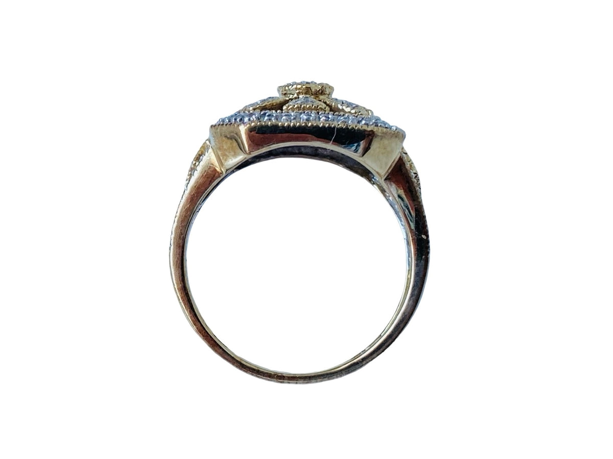 9ct Gold Diamond Cluster Ring