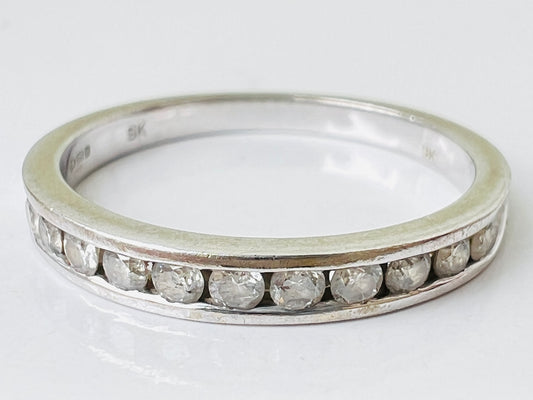 9ct Gold Eleven-Stone Diamond Ring