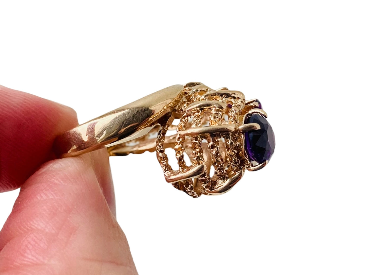Vintage 9ct Gold Amethyst Ring