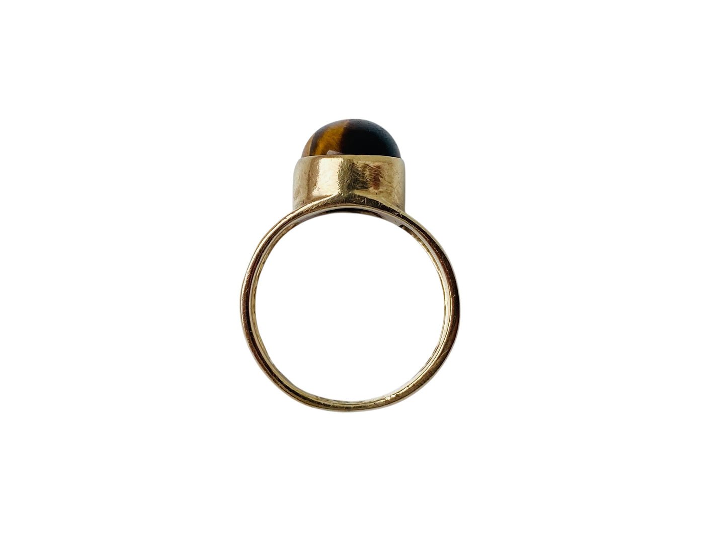 Vintage 9ct Gold Tigers Eye Ring