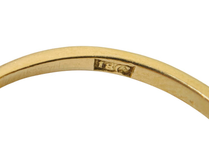 Antique 18ct Gold Diamond Daisy Ring