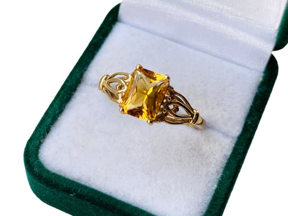 9ct Gold Citrine Ring