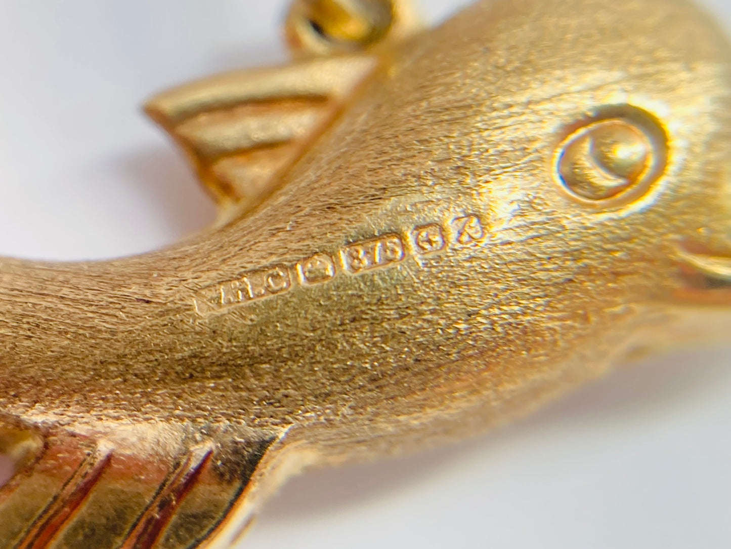 Vintage 9ct Gold Dolphin Charm or Pendant