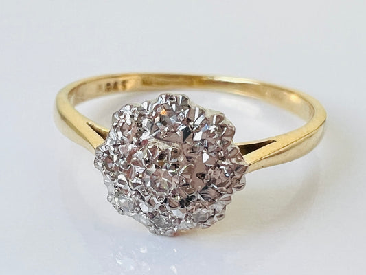 Vintage 18ct Gold Diamond Ring