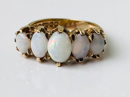 Vintage 9ct Gold Opal Ring