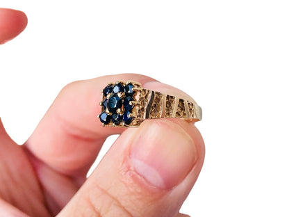 Vintage 9ct Gold Sapphire Ring