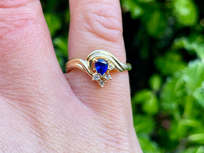 14ct Gold Sapphire Ring