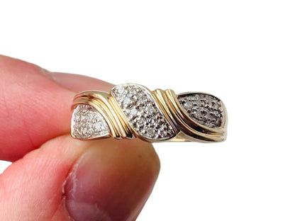 9ct Gold Diamond Band Ring