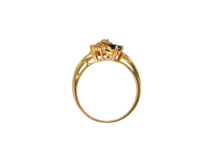 14ct Gold Sapphire & Diamond Ring