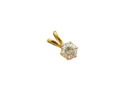 18ct Gold Diamond Solitaire Pendant