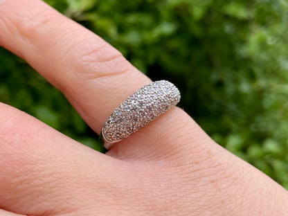 9ct Gold 0.50ct Diamond Dome Ring