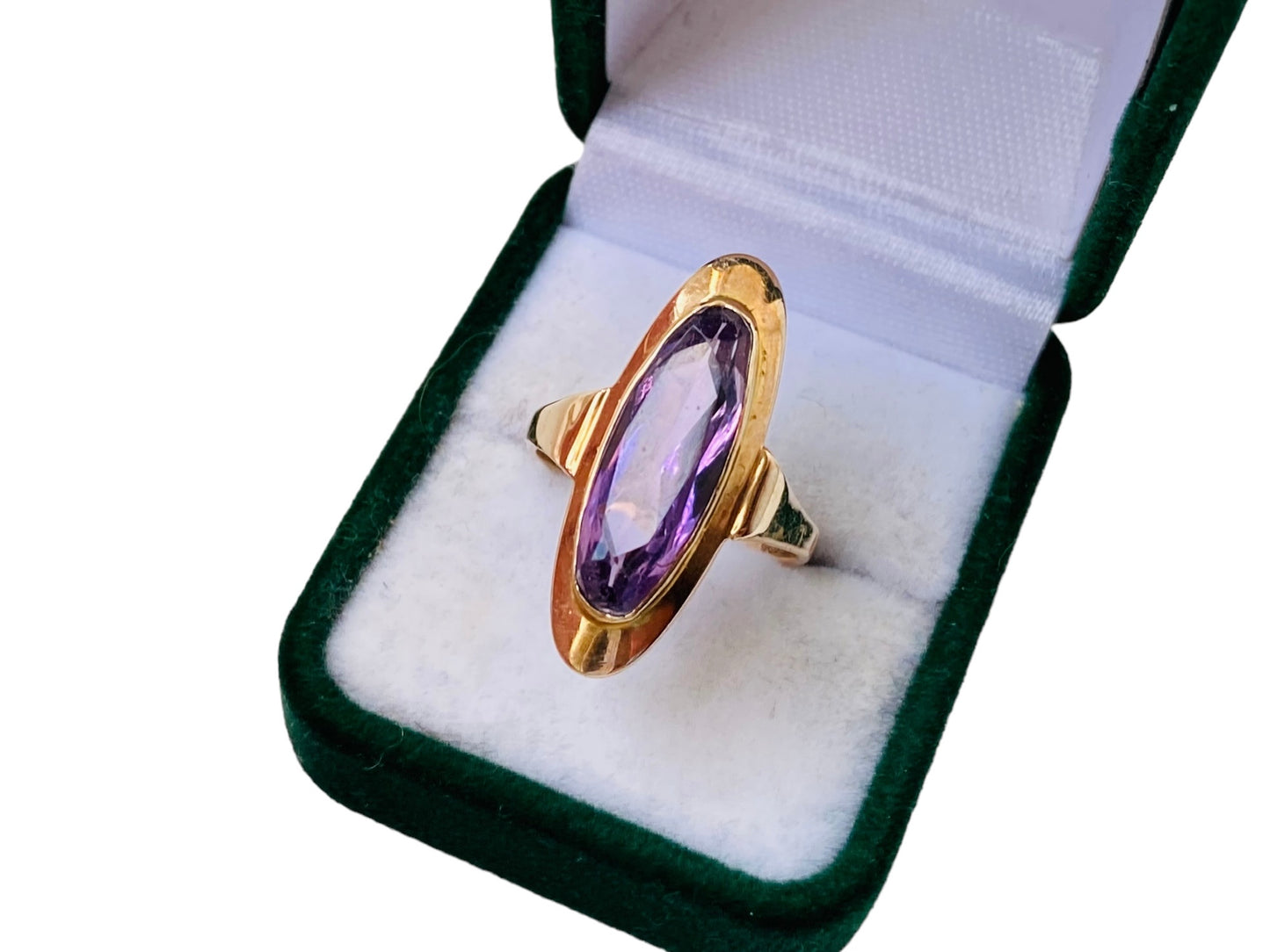 Vintage 9ct Gold Amethyst Ring