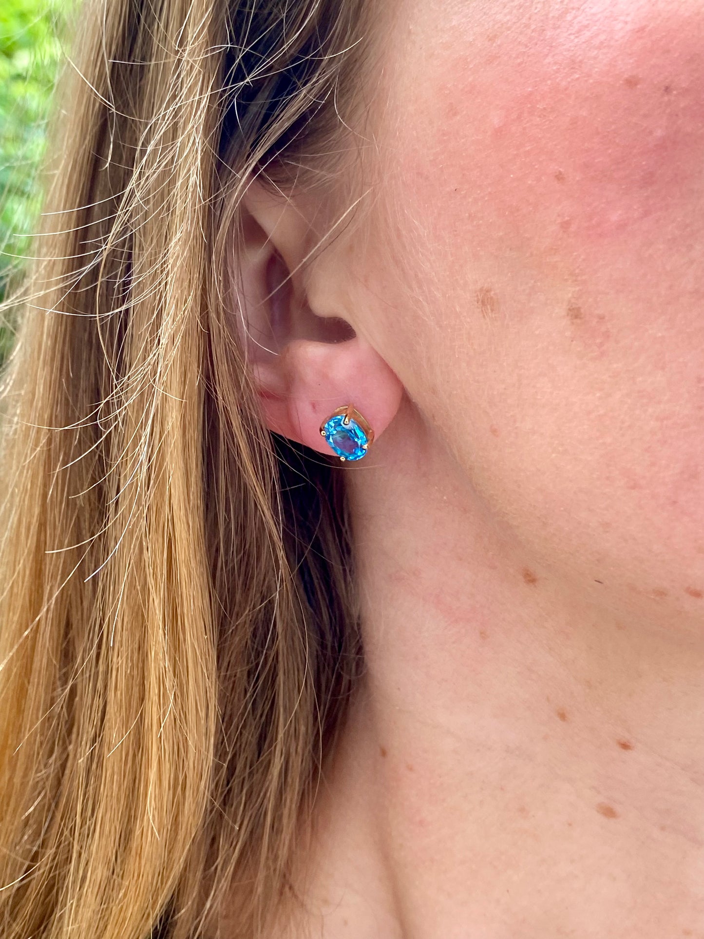 9ct Gold Topaz Earrings