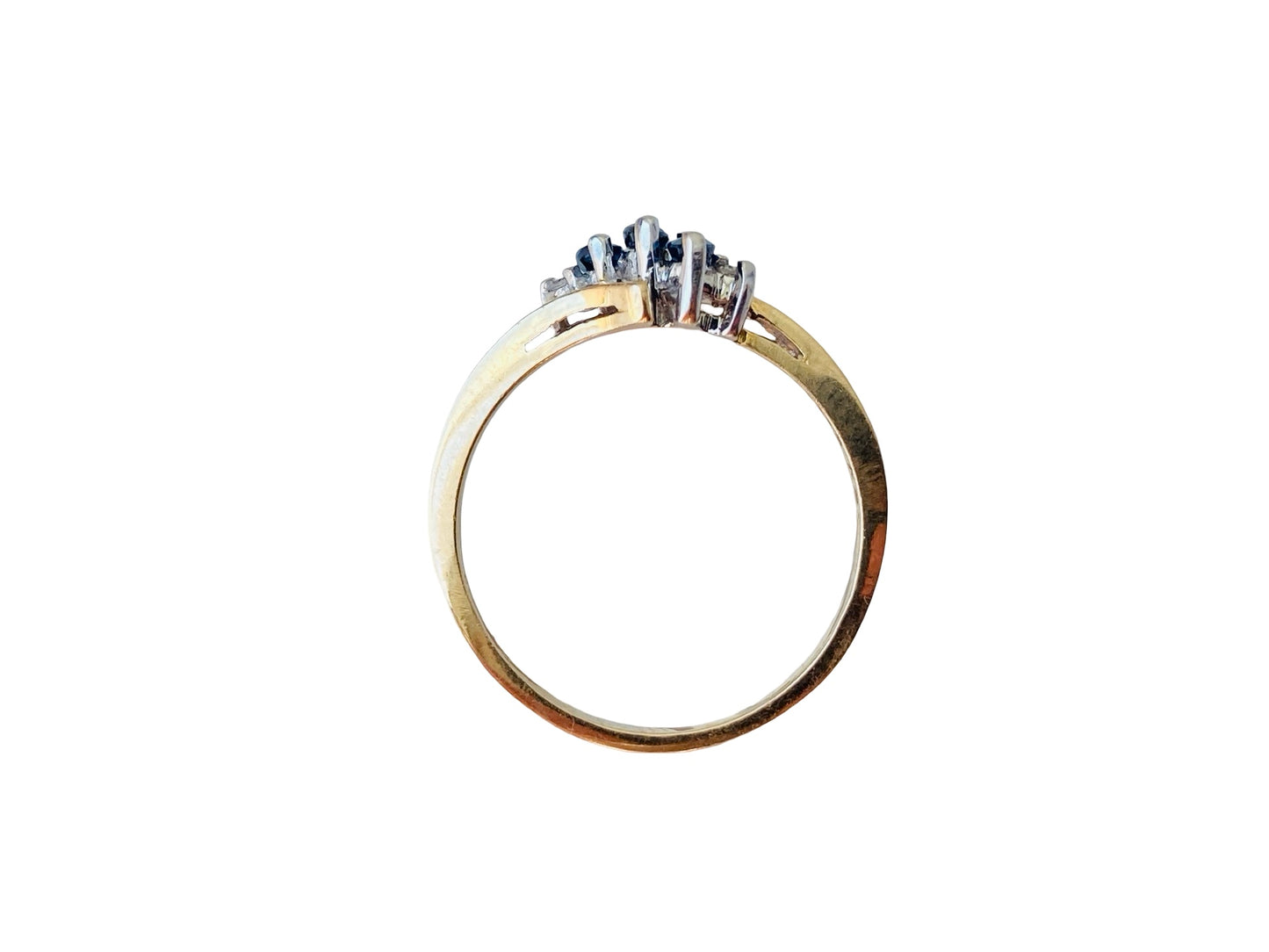 10ct Gold Sapphire & Diamond Ring