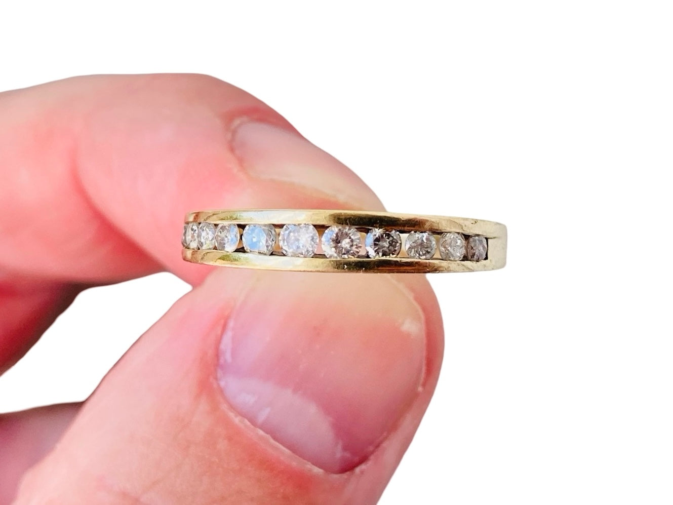 9ct Gold Eleven-Stone 0.50ct Diamond Ring