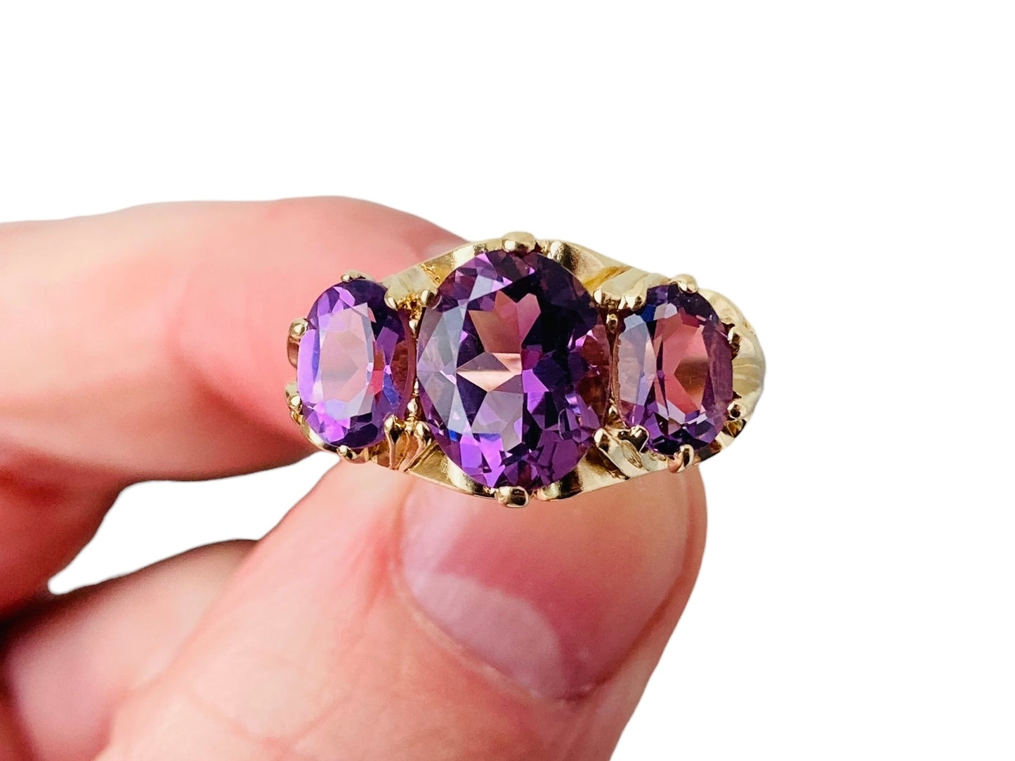 Vintage 9ct Gold Amethyst Ring
