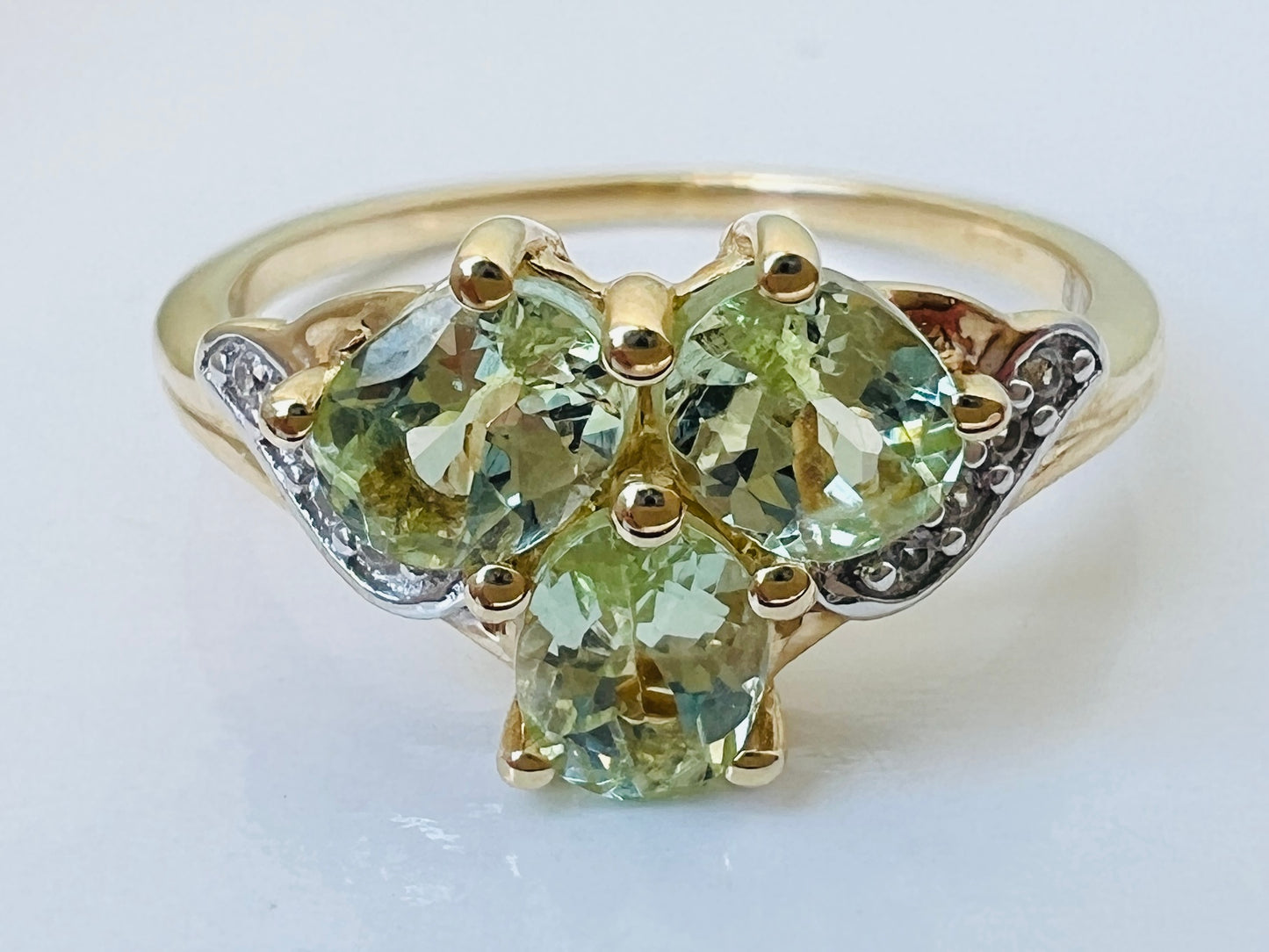 9ct Gold Kijani Garnet & Zircon Ring