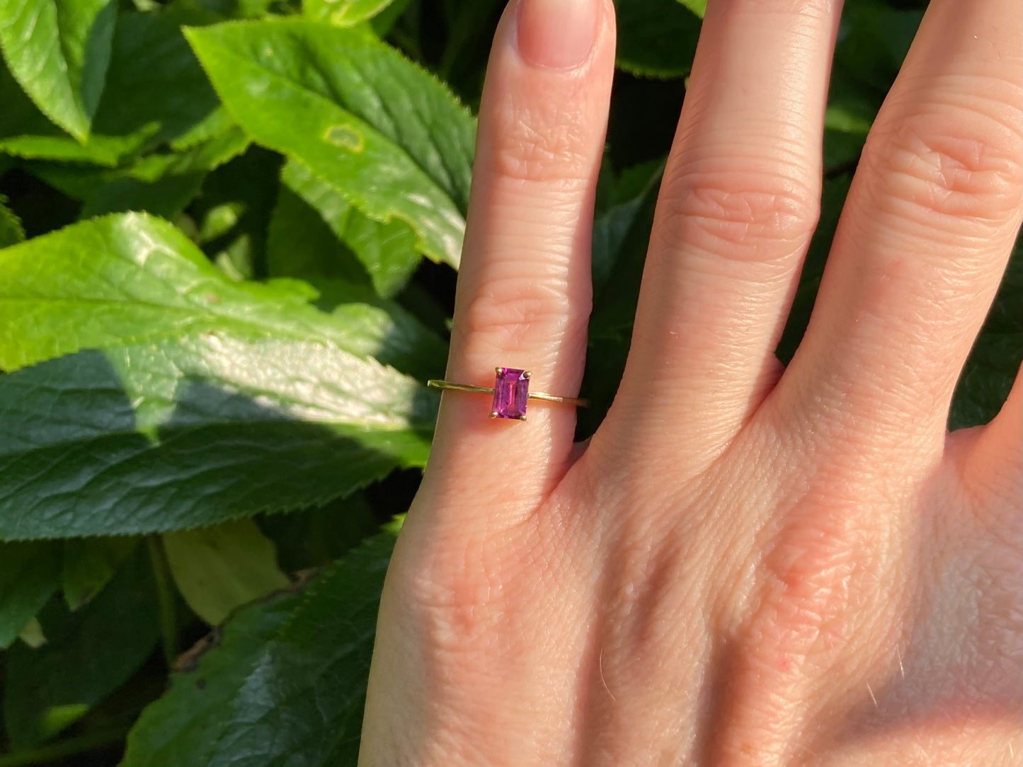 9ct Gold Pink Tourmaline Ring