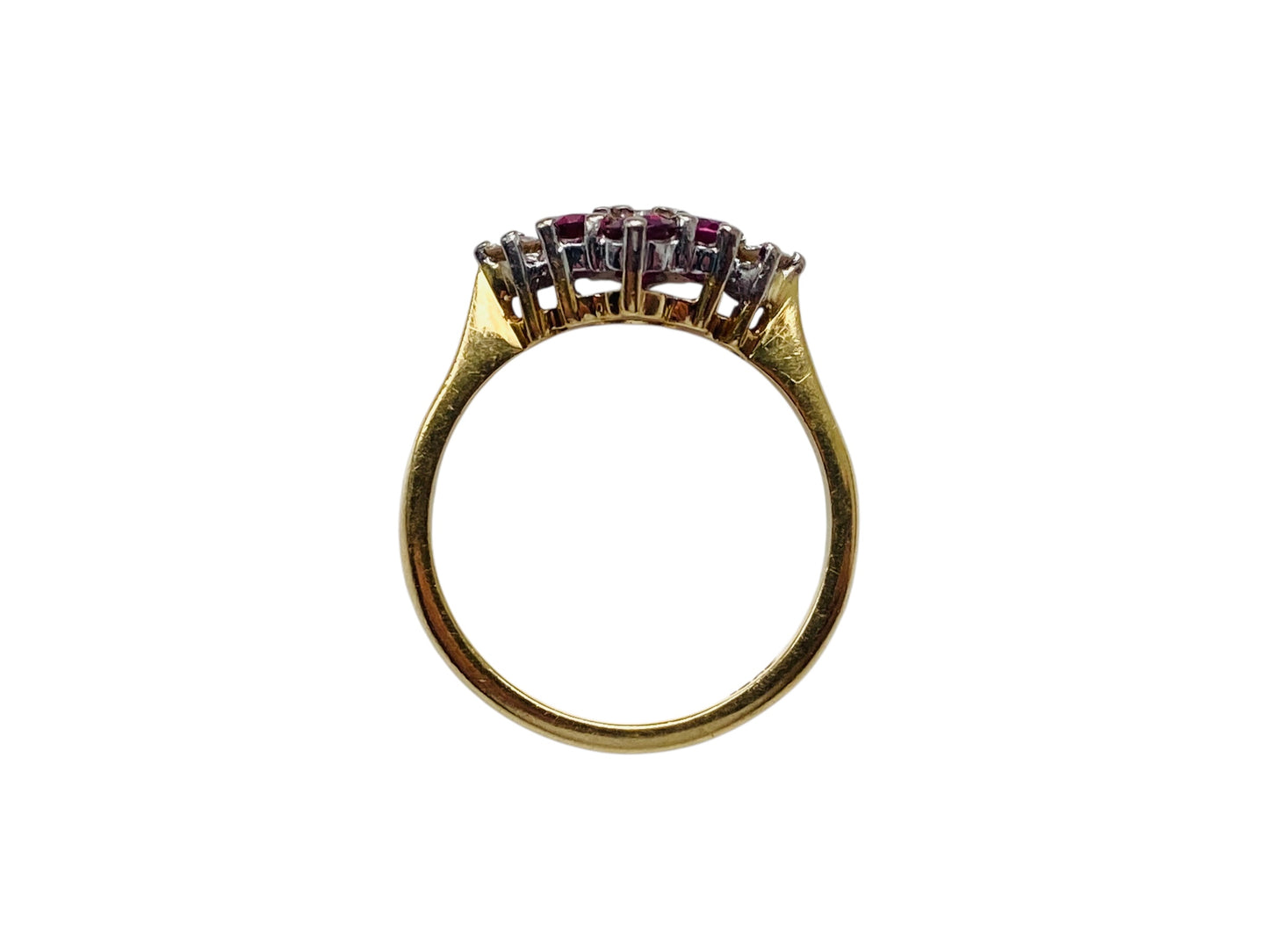 Vintage 18ct Gold Ruby & Diamond Ring