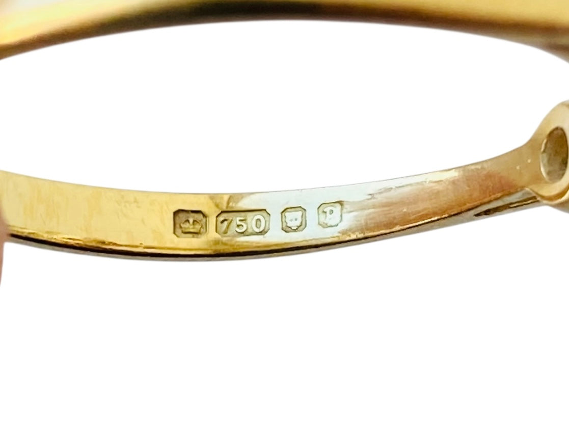 Vintage 18ct Gold Three-Stone Diamond Ring