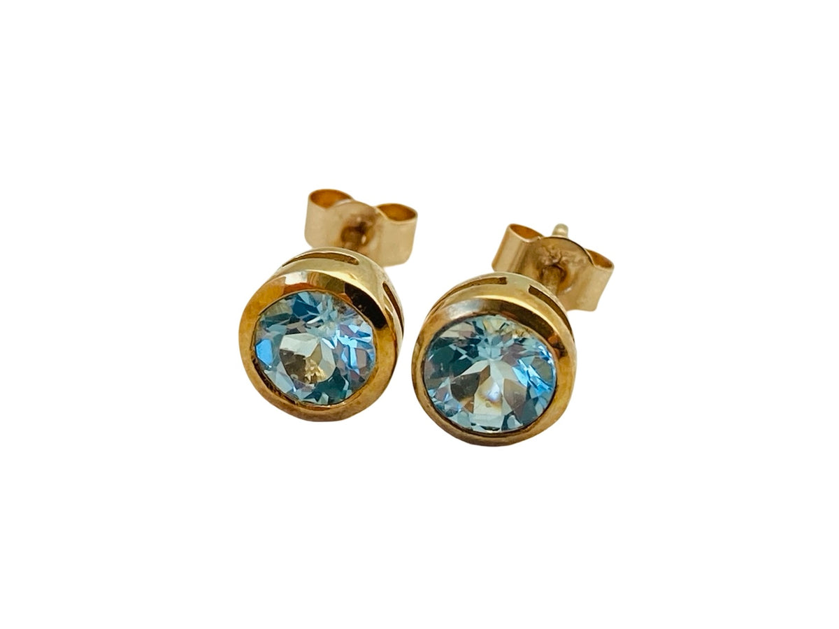 9ct Gold Topaz Earrings