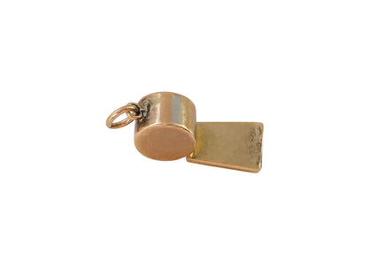 Vintage 9ct Gold Whistle Pendant or Charm