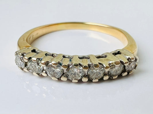 18ct Gold Seven-Stone Diamond Ring