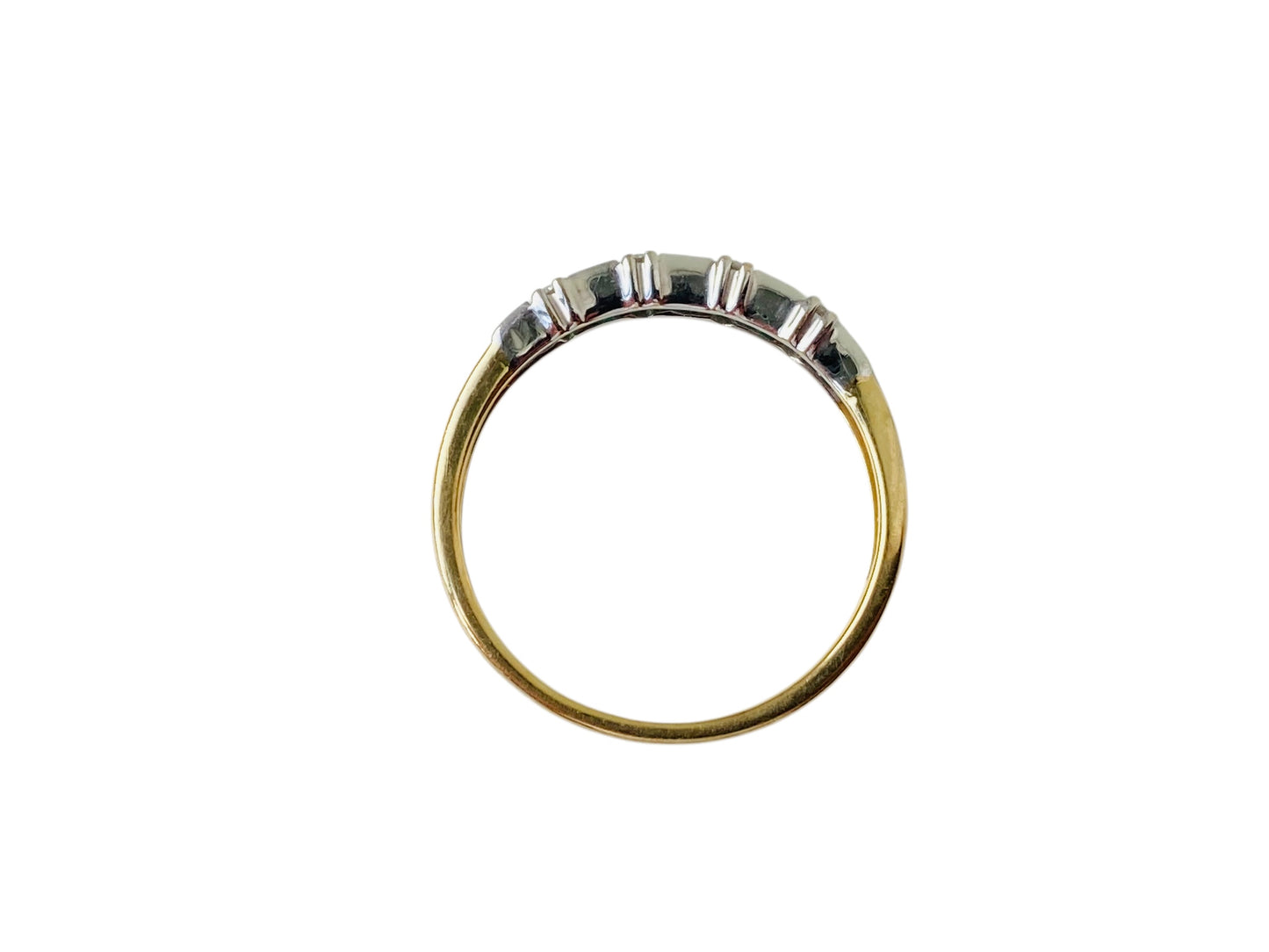 9ct Gold Emerald & Diamond Ring