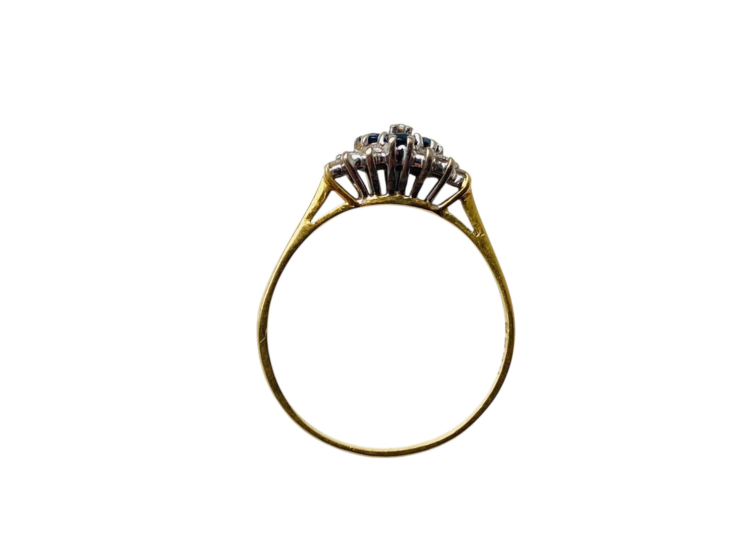 Vintage 18ct Gold Sapphire & Diamond Ring