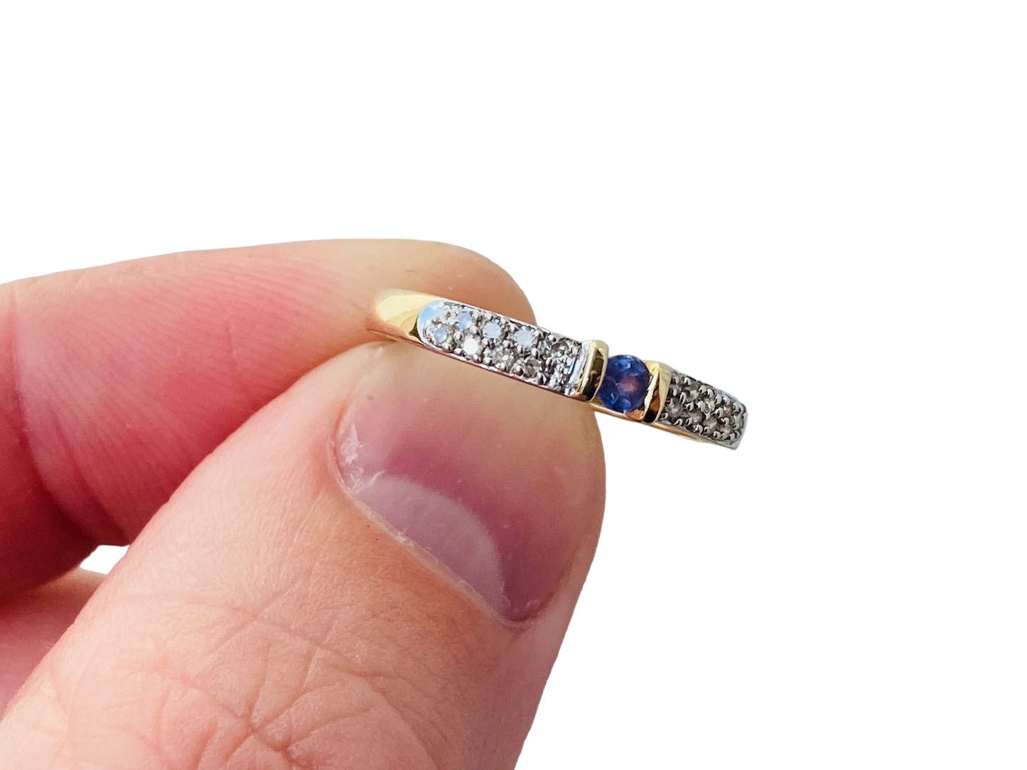 9ct Gold Tanzanite & Diamond Ring