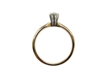 Vintage 14ct Gold Diamond Solitaire Ring