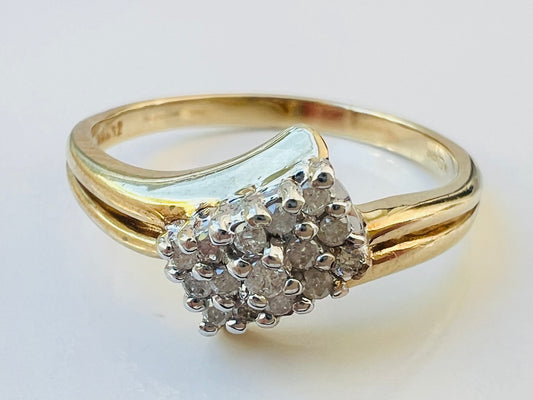 9ct Gold Diamond Ring