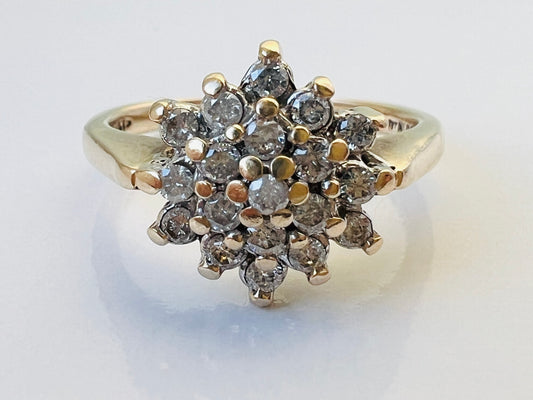 9ct Gold Diamond Ring