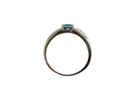 9ct Gold Topaz & Diamond Ring