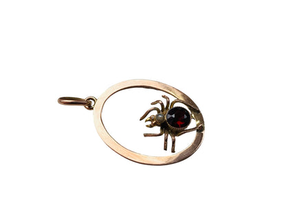 Antique 9ct Gold Spider Pendant